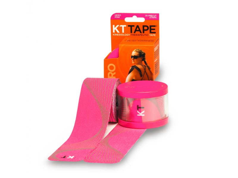 KT TAPE PRO Neon Precut (předsekaná) - 4,9 m - růžová