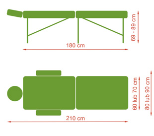 Masážní stůl Alba